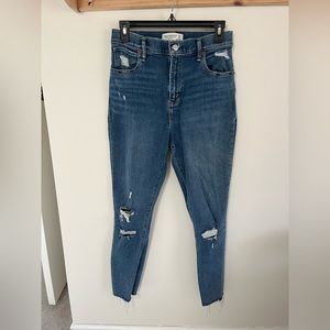 Abercrombie skinny high rise ankle jeans